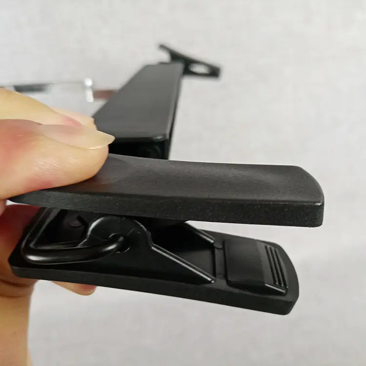 custom Friendly Plastic Adult Bottom Pants Hanger With Plastic Clips Plastic Pants Hangers For Clothes with clips