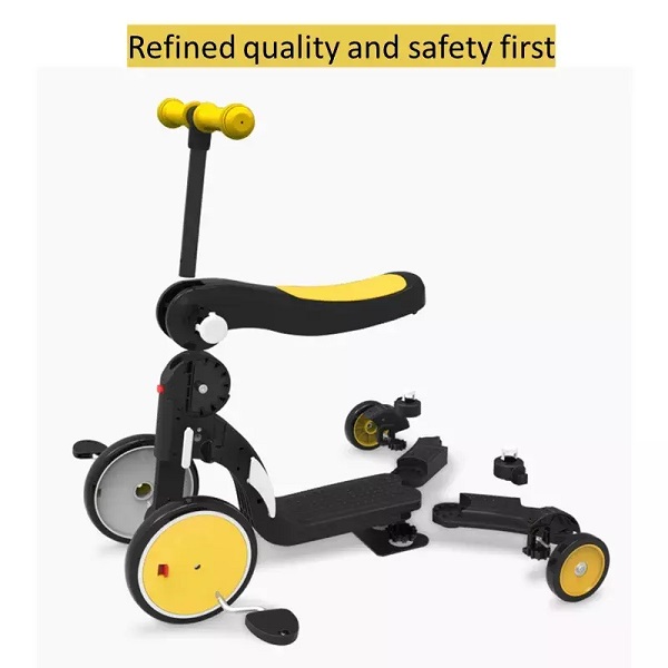 Wholesale Foldable 5 In 1 Child Three Wheel Kids Scooter Foot Scooter Featured Image