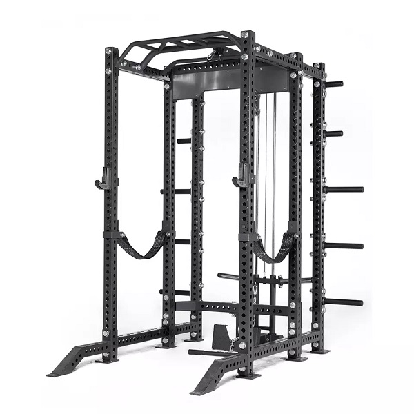 Gym equipment rep fitness Comprehensive Fitness Cross Training 3×3 power rack with jammer arms multi squat power rack cage Featured Image