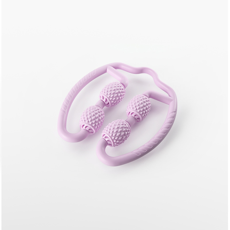 Ring Leg Clamp Massager Relaxing Leg Shaping Roller Roller Stick Yoga Four-Wheel Massager Ring Clamp Calf Equipment
