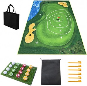 Golf Game Mats,Golf Practice Mats Indoor Outdoor Stick Chip Game