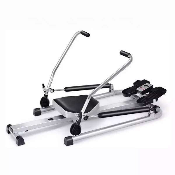 Wellshow Sport Folding Motion Hydraulic Rowing Machine Exercise Compact Row Machine for Cardio Exercise