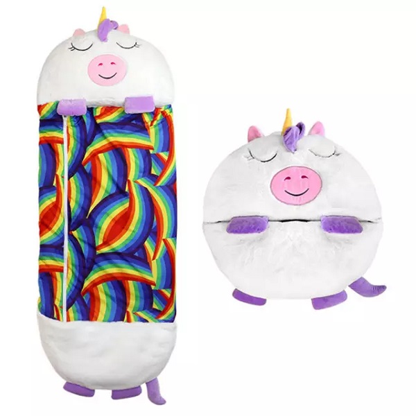Outdoor Camping Unicorn Kids Custom Cartoon Children Sleeping Bag with Pillow Animal Full Compact Sleeping Bags for Children Featured Image