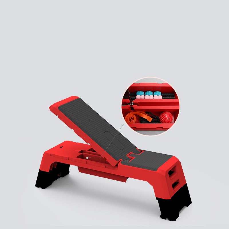 Multifunctional fitness pedal dumbbell stool