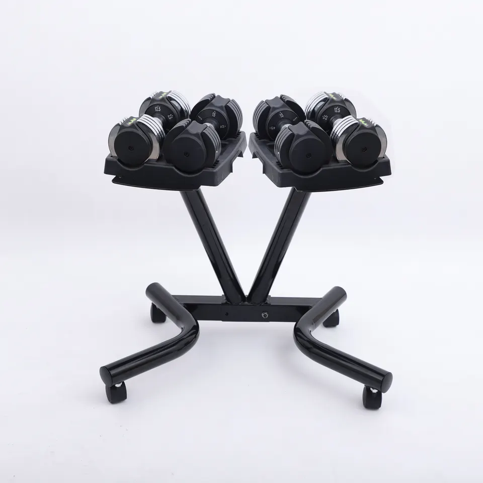 Durable home workout adjustable dumbbell stand