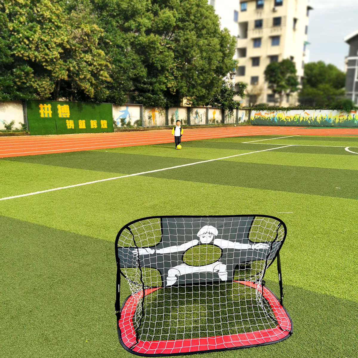 Football net foldable mobile football goal