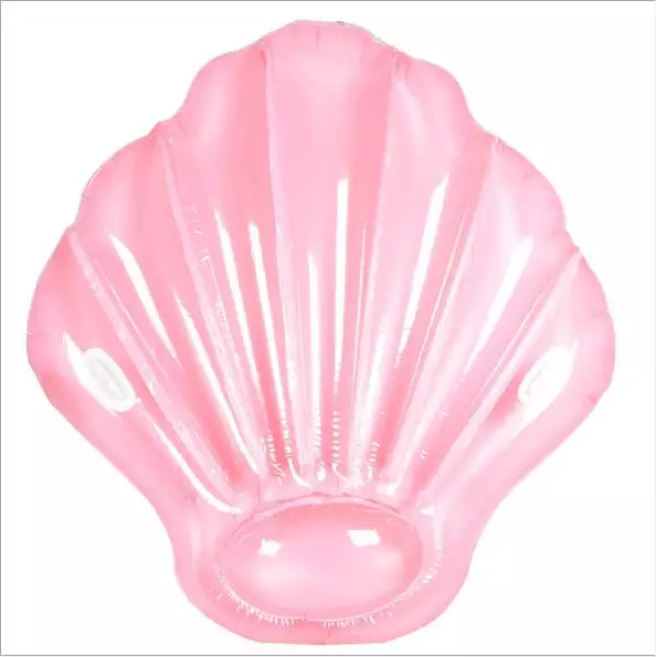 Holiday swim party toy inflatable pearl shell pool floating mattress Featured Image