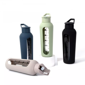 Outdoor sports bottle glass