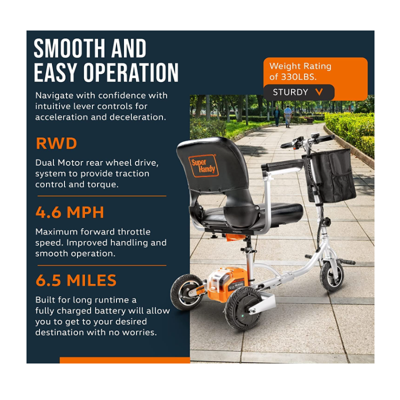 Folding Mobile Scooter (Upgraded Design) – Electric