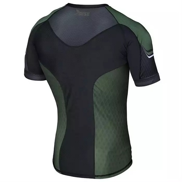 Top Quality Mens Rash Guard Short Sleeve Swim Shirt Custom made with UV Protection for Swimming