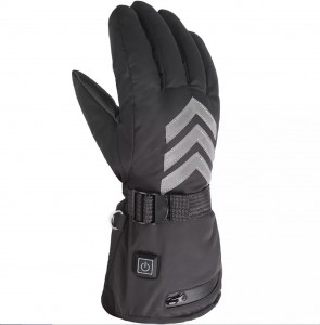 Winter Pu Factory Stock Woking Heated Gloves Anti-slip Touch Screen Heated Gloves