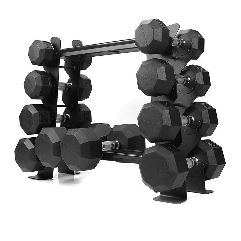 Custom black metal dumbbell holder