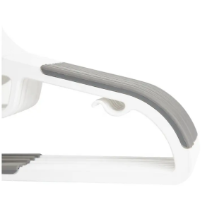 Fashion Plastic Hangers with Non-Slip Pads Space Saving Easy Slide Hangers
