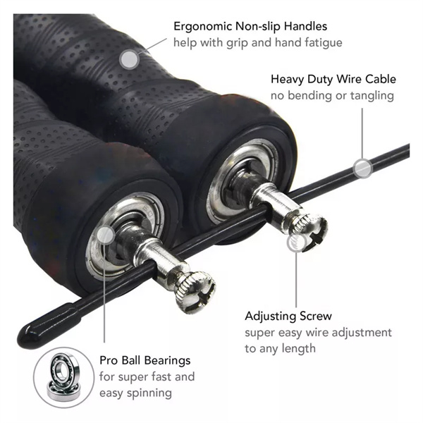 Sell Well New Type Adjustable Wire Wholesale Jump Fitness Skipping Rope