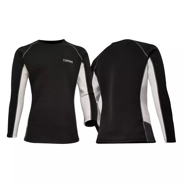 Best Selling Custom Keep Warm Dive Jacket Mens Long Sleeve Wetsuit Jacket 2mm Neoprene Wetsuit Top