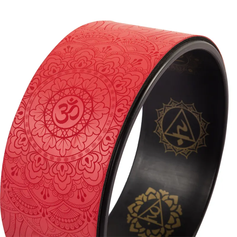 Fitness workout lasting PU yoga wheel