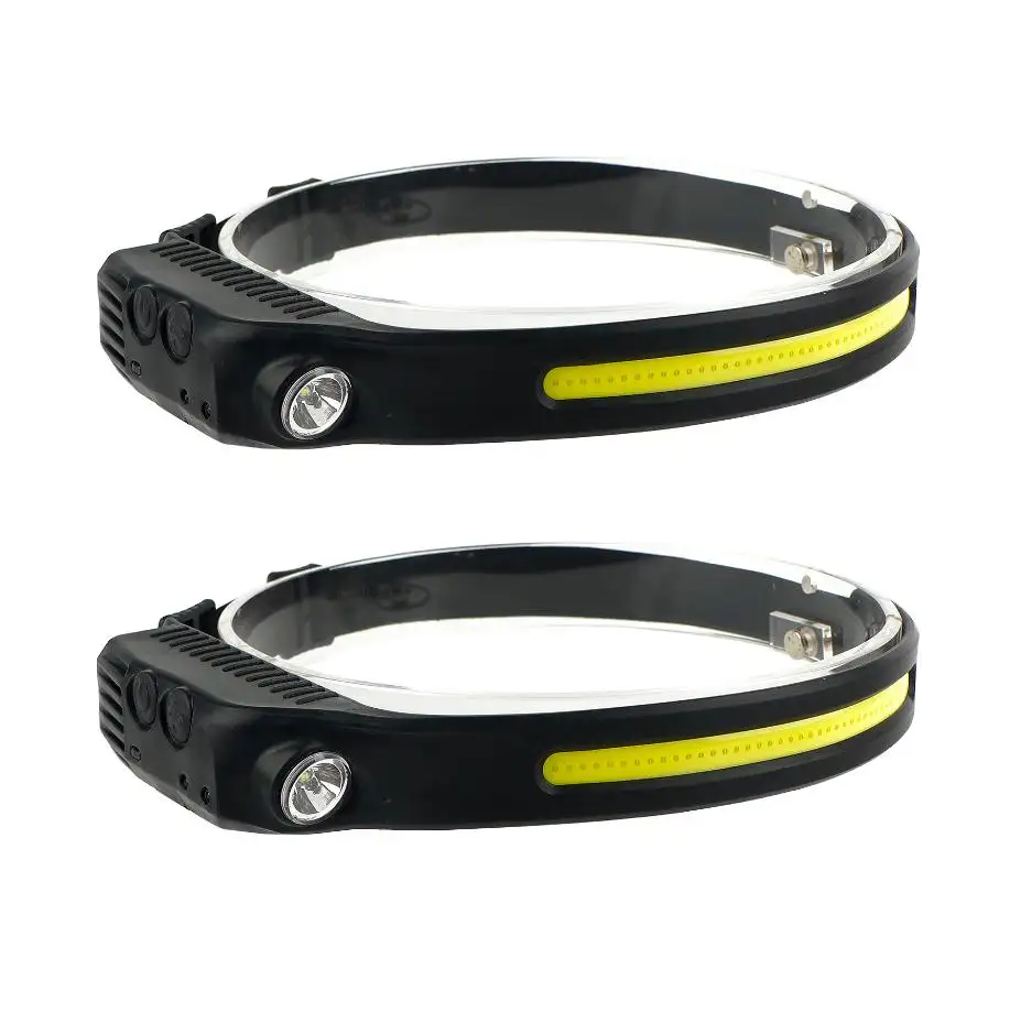 Multi-Function Induction Smart Sensor Headlight USB Rechargeable COB LED Headlamp Featured Image