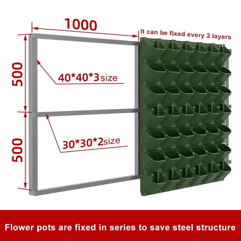 Smart Garden Green House Automatic Irrigation System Wall Stands Strong Vertical Hanging Planter Flower Pot Self Watering