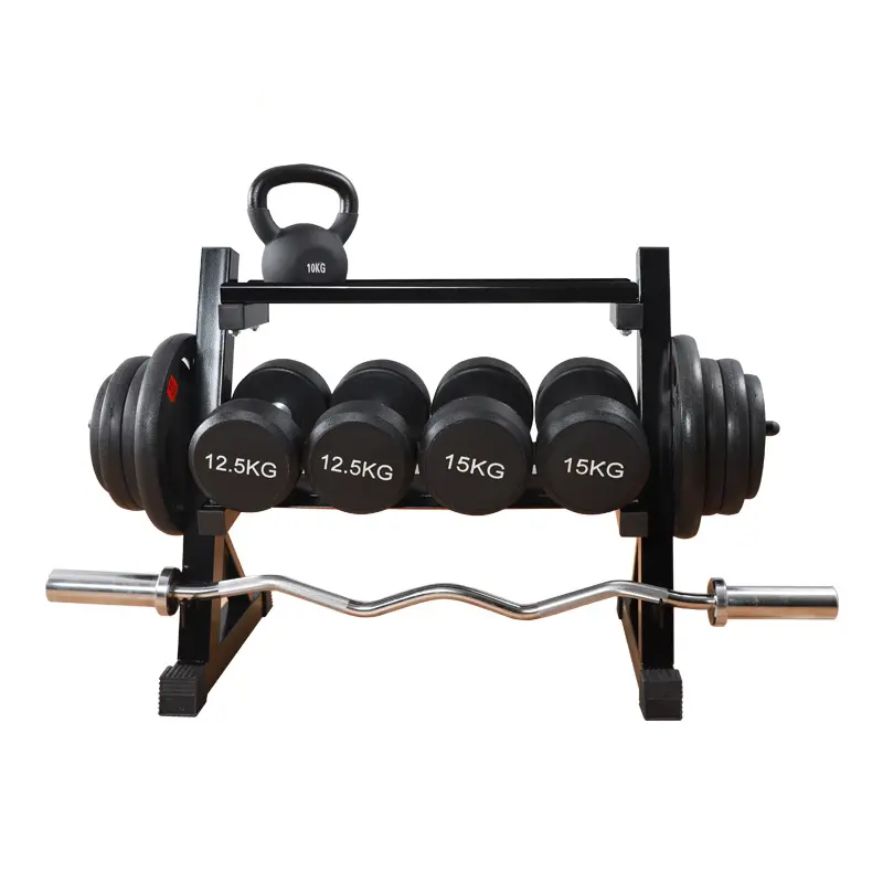 Foldable dumbbell holder double layer versatile