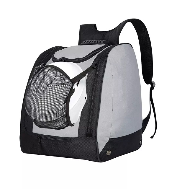 ski boot bag with helmet mesh pocket ,waterproof snowboard boot backpack