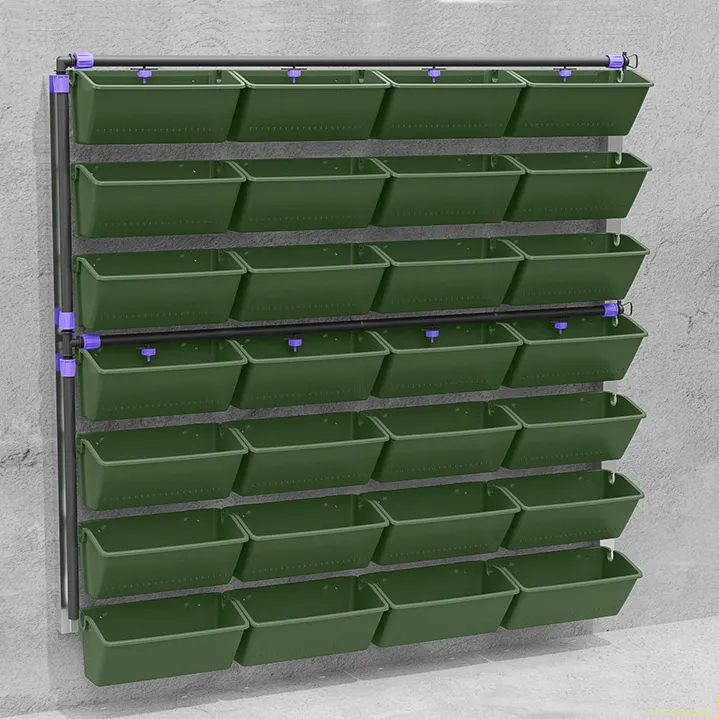 Hot Sale Durable Plastic Commerical Vertical Planters Hanging Planter with Automatic Irrigation System