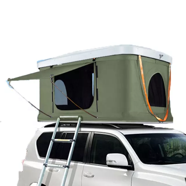 4×4 camping coupe car aluminum hard shell hard shell roof top tent camping Featured Image