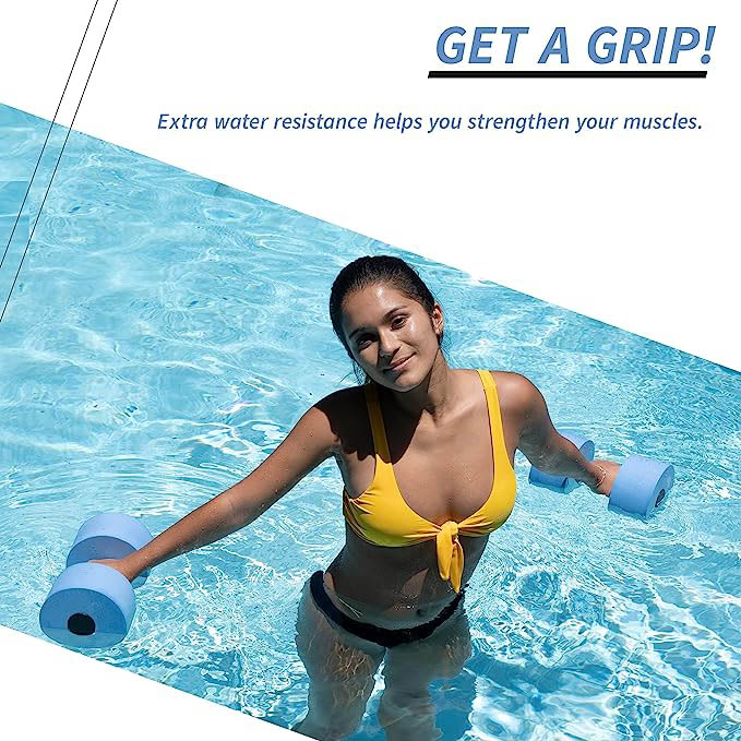 Water Workout Combo Set, High Density Water Weight, Swim Belt, Soft Padded