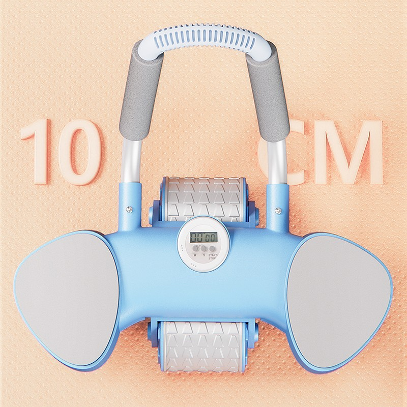 Automatic rebound crunch exercises to train abs