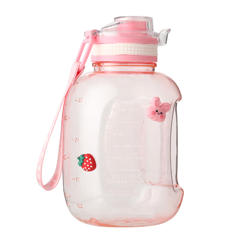 Internet celebrity small ton barrel, large capacity sports fitness male and female students portable plastic cup, potbelly space cup ton ton Featured Image