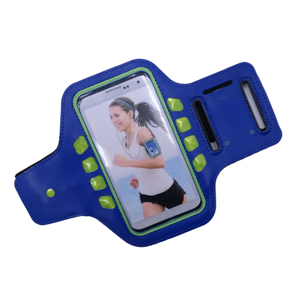 Custom Logo Unisex Wholesale Sport Mobile Phone Bag Safety Reflective Armband Led Sports Running Mobile Armband Featured Image