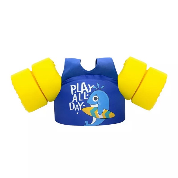 Life Jacket Learn Swimming Training Flotation Swimming Aid Arm Wings Swim Vest with Adjustable Safety Strap