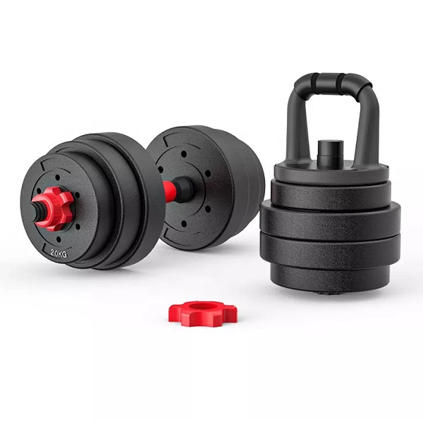 Custom Logo Rubber Coated Cement of Weight lifting dumbbell Gym Home Use adjustable Detachable Pair Barbell dumbbells sets 40kg