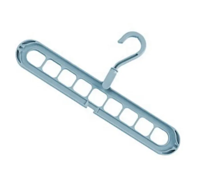 Plastic Hangers for Clothing Store Multi-function Foldable Space Saving 9 Holes Clothes Hanger Rack Home Organizer Featured Image