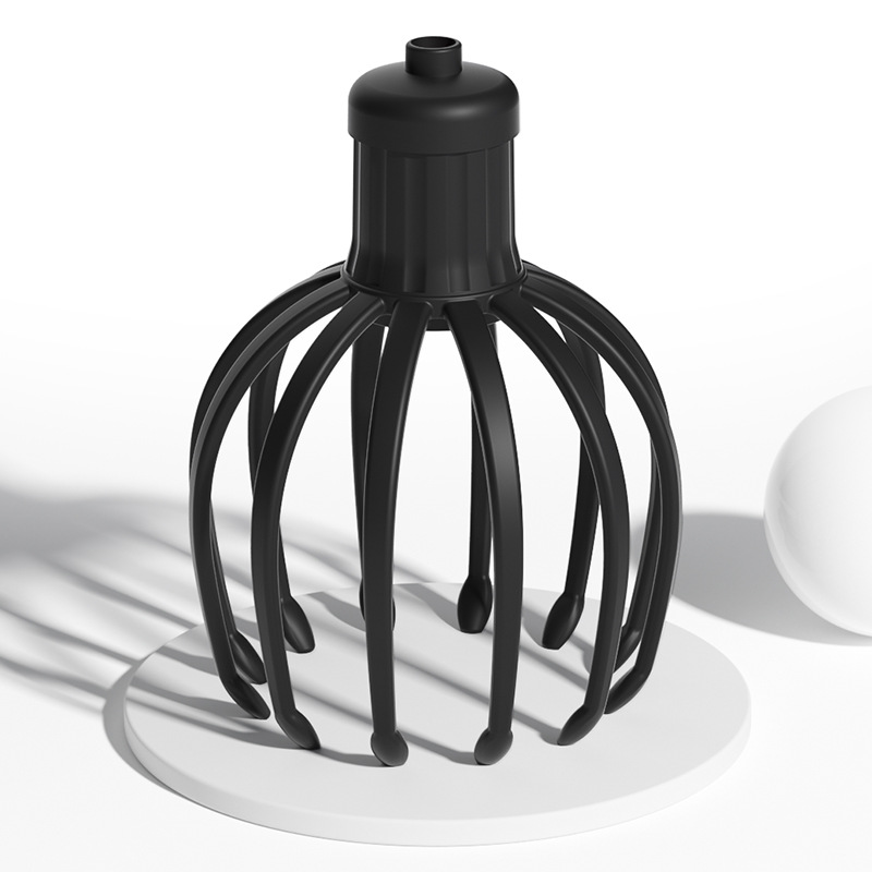 Smart electric 12 claw head massager octopus rotating rollerball relaxation massager head soul extractor Featured Image