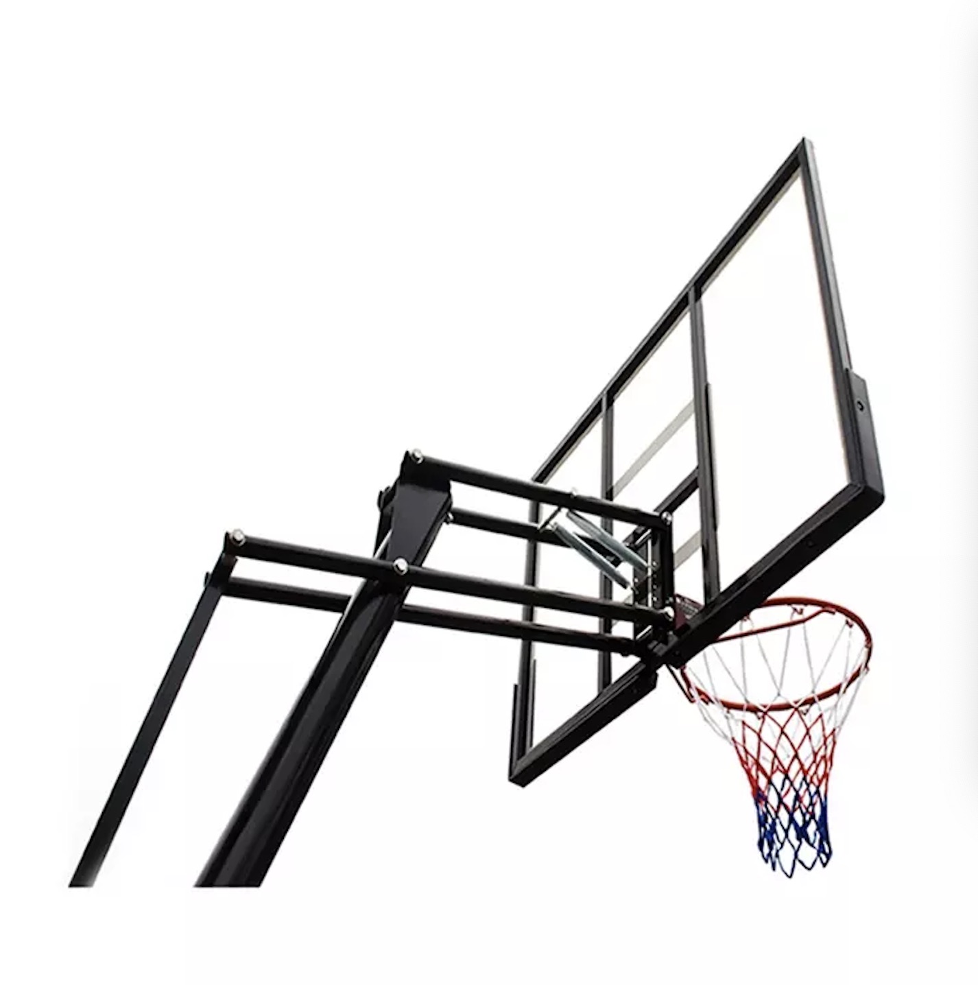 54” backboard Tempered glass Dunk Basketball hoop Basketball stand 5v5 competition Street basketball Outdoor movable