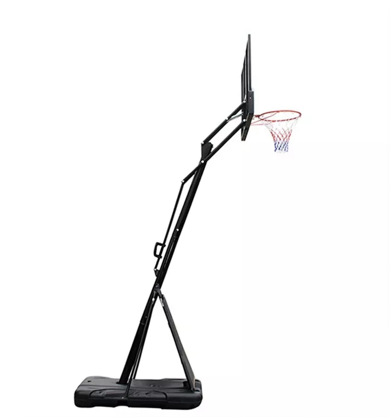 54” backboard Tempered glass Dunk Basketball hoop Basketball stand 5v5 competition Street basketball Outdoor movable