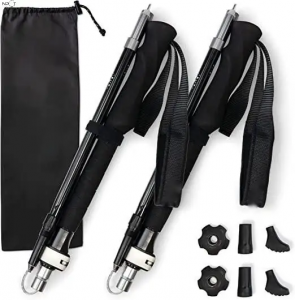  Walking Trekking Poles 7075Aluminum Lightweight Ultra Portable Hiking Sticks for Trekking