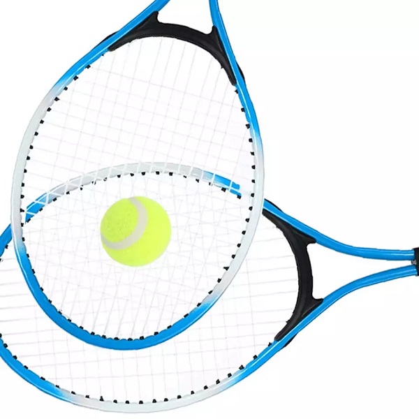 OEM Customize Logo High Quality Tennis Racket Factory Price New Tennis Rackets Blue And Black Tennis Rackets At Wholesale Featured Image