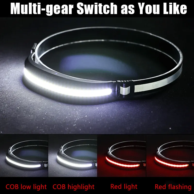 Rechargeable ultra-light emergency all-view headlights