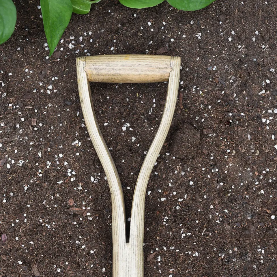 Outdoor Floral Garden Tools Wholesale ASH Wood Y Handle Stainless Steel Tree Digging Shovel Spade