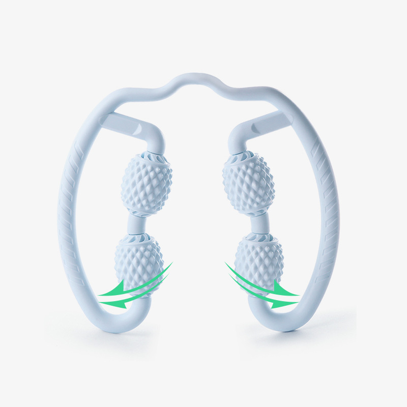 Ring Leg Clamp Massager Relaxing Leg Shaping Roller Roller Stick Yoga Four-Wheel Massager Ring Clamp Calf Equipment