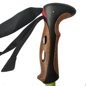 Custom 6061 aluminum hiking poles 3 sections hiking poles speed lock trekking pole telescope stick