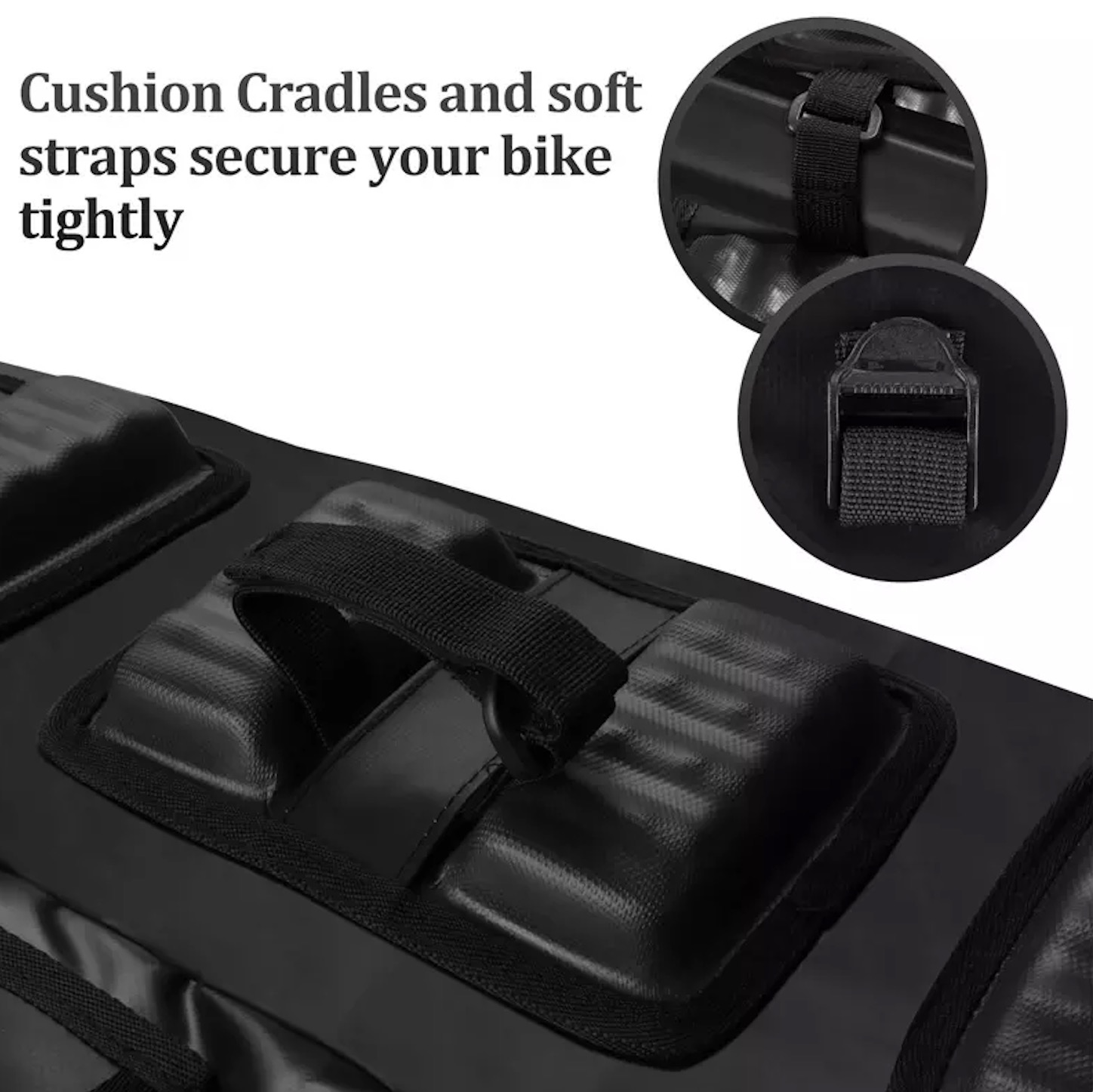 High Quality Tailgate Bike Cover with Utility Ring with Secure Frame Straps Carry up to Six Bikes Tailgate Bike Pads