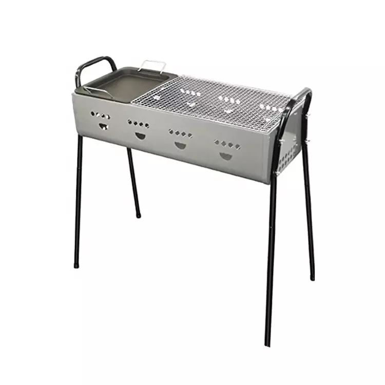 Grill offset smoker with side table 113x102x62cm Featured Image