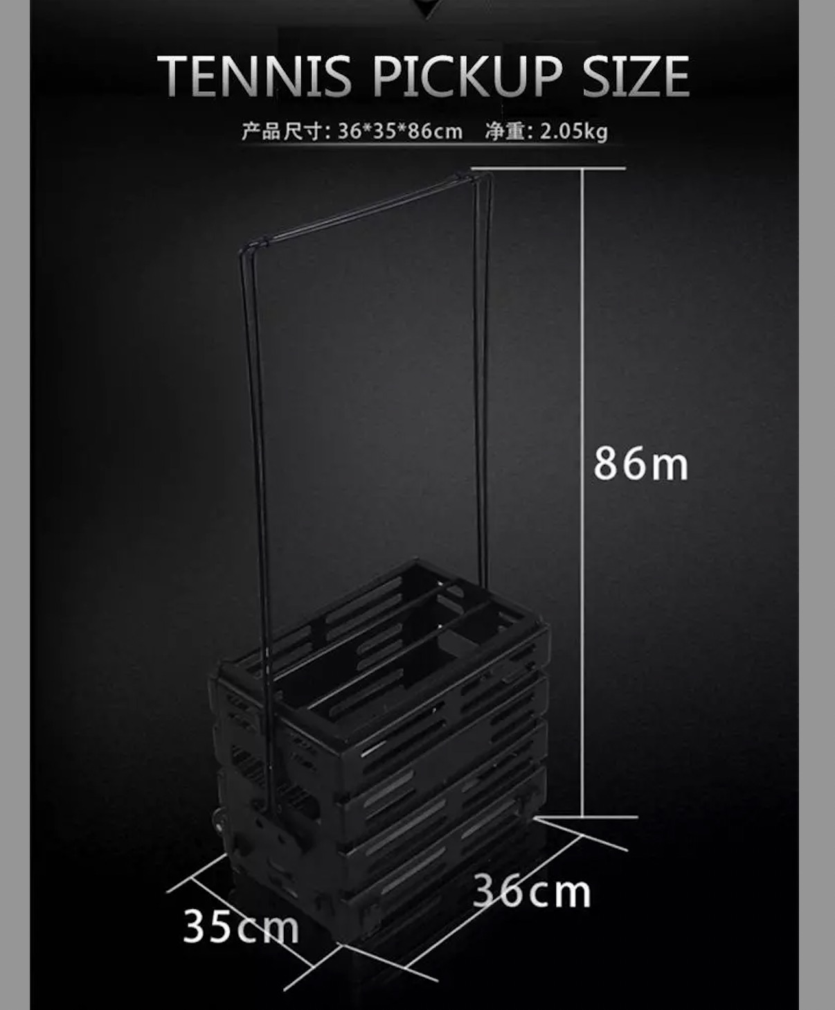 Factory wholesale eco plastic portable tennis ball pickup detachable tennis hopper storage 72 pcs balls