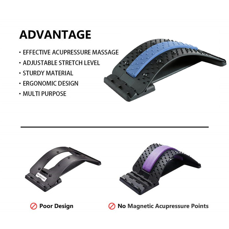 Lumbar support back Stretching Device Back Massage stretcher for back Pain Relief