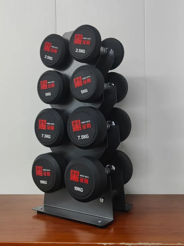 Multi-stage weight 4 pairs of dumbbell stands