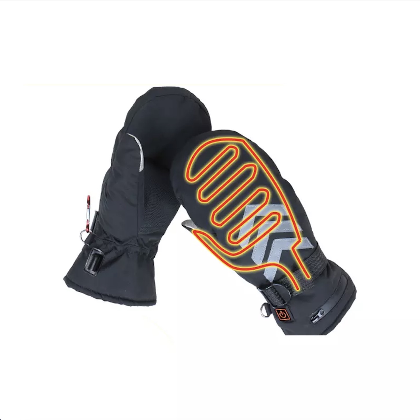 Winter Pu Factory Stock Woking Heated Gloves Anti-slip Touch Screen Heated Gloves