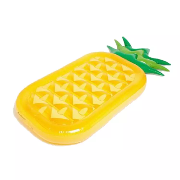 PVC inflatable pineapple water swimming air plastic mattress for adults and children Featured Image