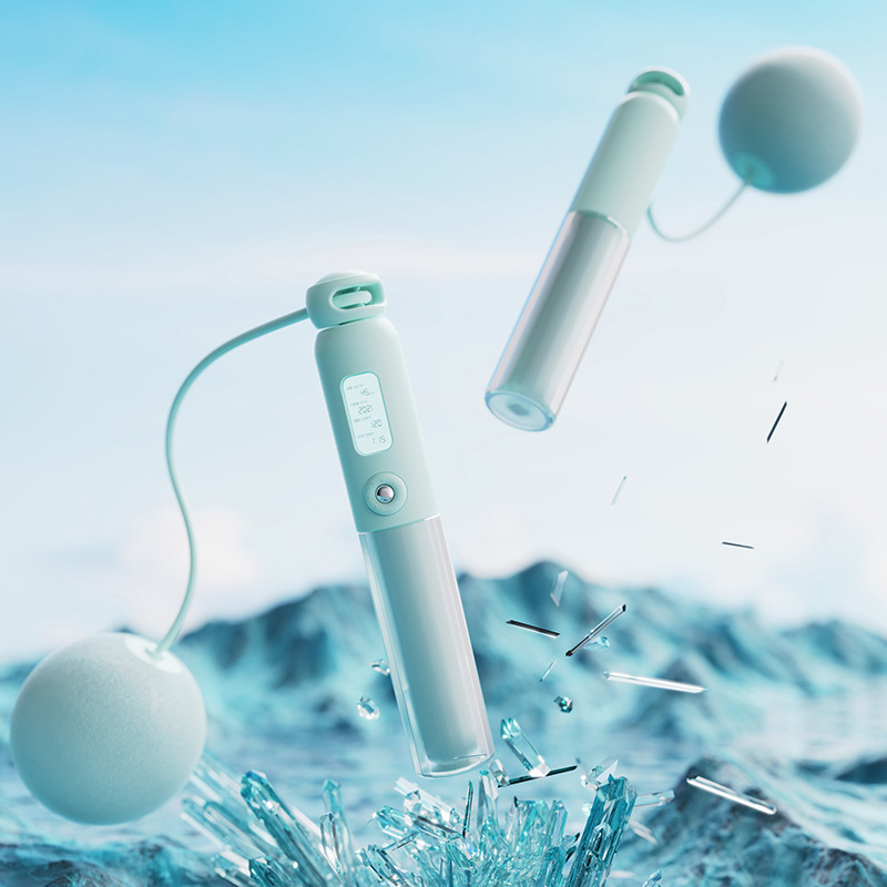 Cordless jump rope fitness sports electronic counting weighted ball professional fat burning cord cord girls special wireless rope Featured Image